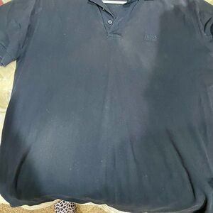 BOSS Men's Black Polo Shirt